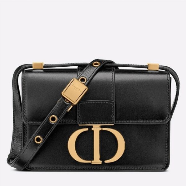 Fausse Micro Sac Dior 30 Montaigne en veau box noir