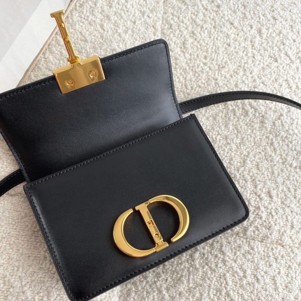 Fausse Micro Sac Dior 30 Montaigne en veau box noir – Image 3