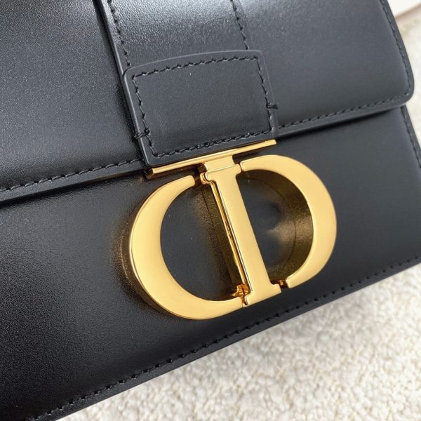 Fausse Micro Sac Dior 30 Montaigne en veau box noir – Image 10