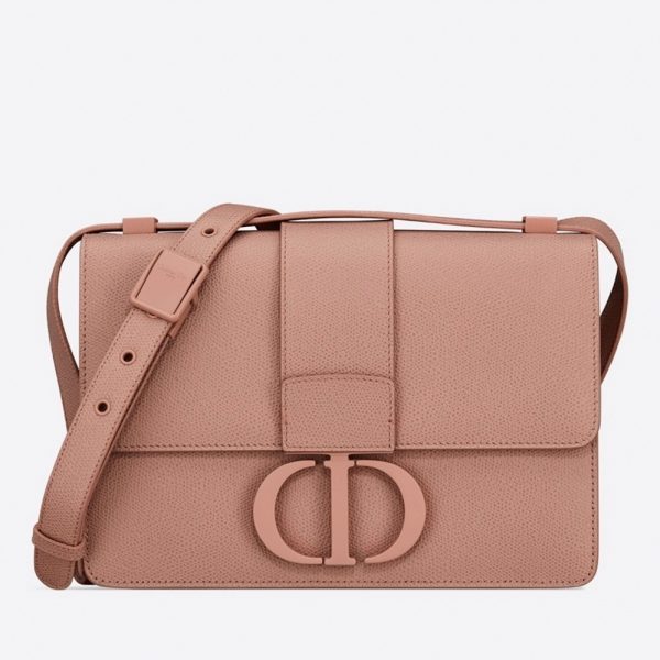Réplique Sac Dior 30 Montaigne Medium en veau grainé ultramat poudre