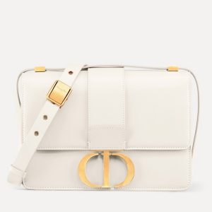 Fausse Sac Dior 30 Montaigne Medium en veau box blanc