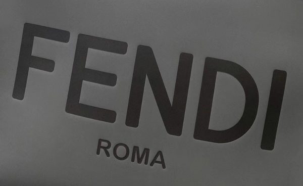 Réplique Fendi Sunshine Moyen Sac Cabas en cuir de veau gris – Image 5
