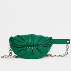 Contrefaçon sac banane Bottega Veneta The Pouch en Vert