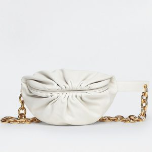 Réplique sac banane Bottega Veneta The Pouch en Blanc