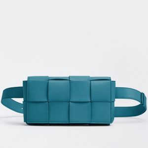 Contrefaçon sac banane Bottega Veneta Cassette en Mallard