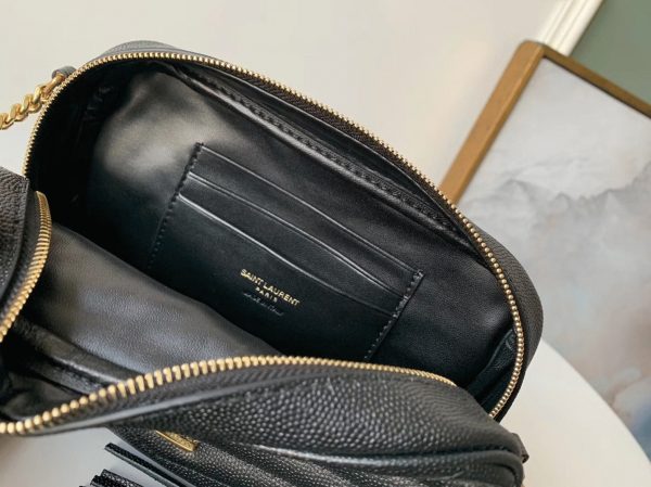 Contrefaçon Sac Saint Laurent Lou Mini en Noir – Image 6