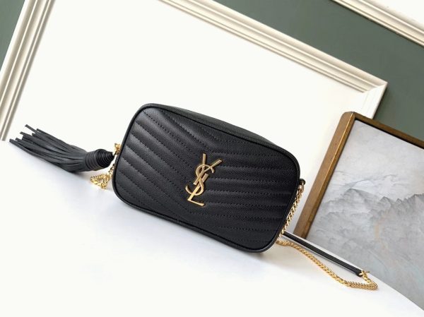 Contrefaçon Sac Saint Laurent Lou Mini en Noir – Image 5