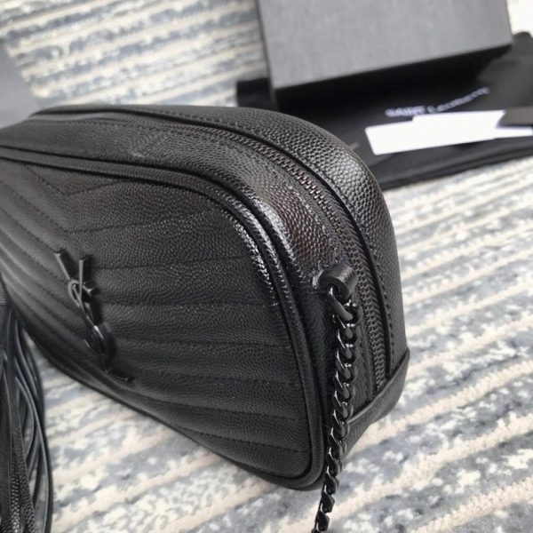 Contrefaçon Sac Saint Laurent Lou Mini en Noir – Image 3