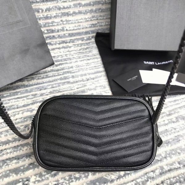 Réplique Sac Saint Laurent Lou Mini en Noir – Image 2