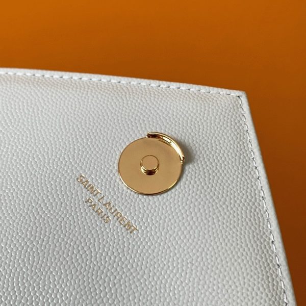 Réplique Sac Saint Laurent Envelope Large en Blanc – Image 8