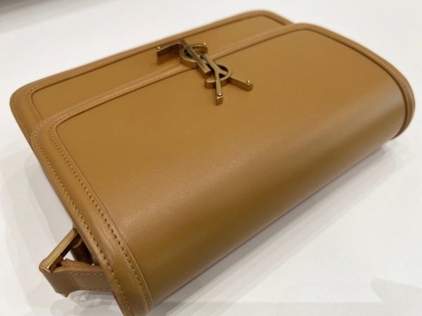 Sac Saint Laurent Solferino Medium en Cuir de Veau Camel – Image 4