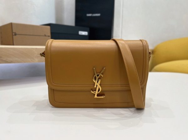 Sac Saint Laurent Solferino Medium en Cuir de Veau Camel – Image 3