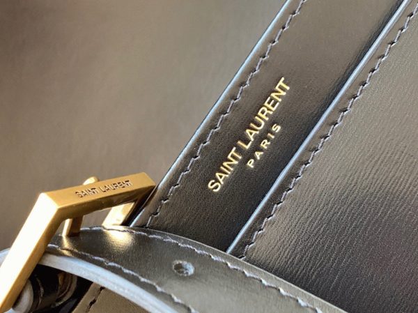 Sac Saint Laurent Solferino Medium en Cuir de Veau Noir – Image 10