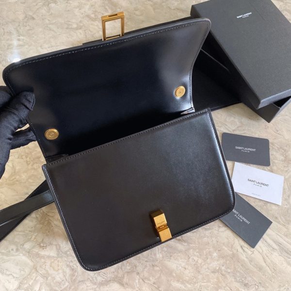 Fausse Sacoche Saint Laurent Le Carré à Bandoulière en Noir – Image 10