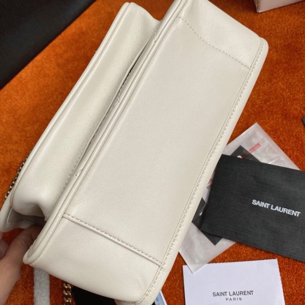 Réplique Sac Saint Laurent Niki Baby à Chaîne en Blanc – Image 10