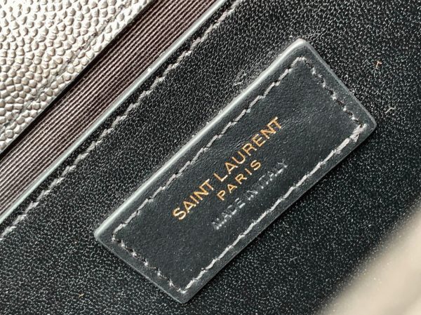 Fausse Sacoche Saint Laurent Kate Small à Frange en Noir – Image 6