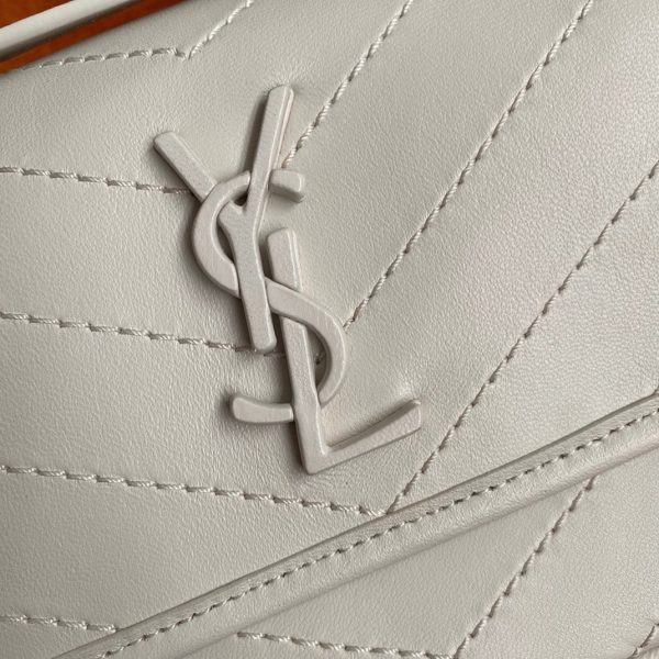 Réplique Sac Saint Laurent Niki Baby à Chaîne en Blanc – Image 7