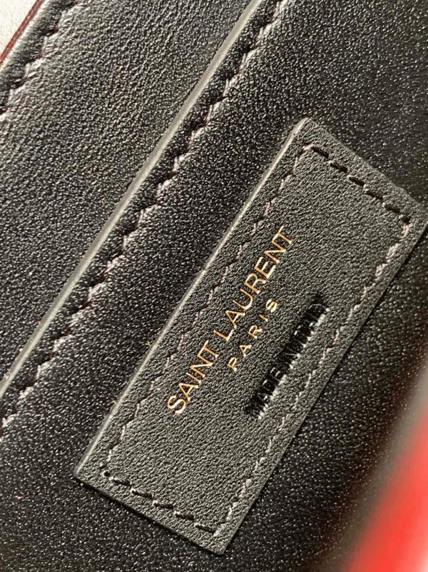 Sac Saint Laurent Solferino Medium en Cuir de Veau Rouge – Image 7