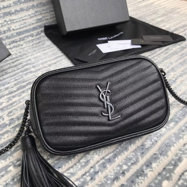 Réplique Sac Saint Laurent Lou Mini en Noir – Image 6