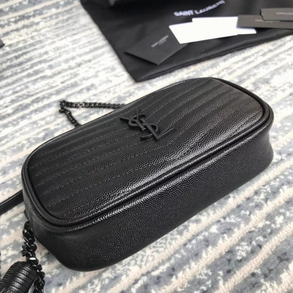 Réplique Sac Saint Laurent Lou Mini en Noir – Image 5