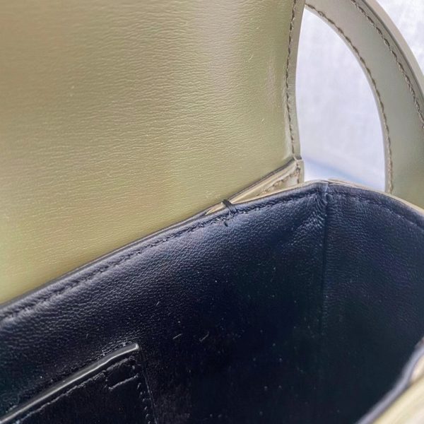 Sac Saint Laurent Solferino Medium en Cuir de Veau Vert Kaki – Image 6