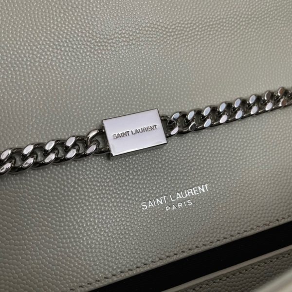 Réplique Sac Saint Laurent Kate Small à Chaîne en Ivoire – Image 7