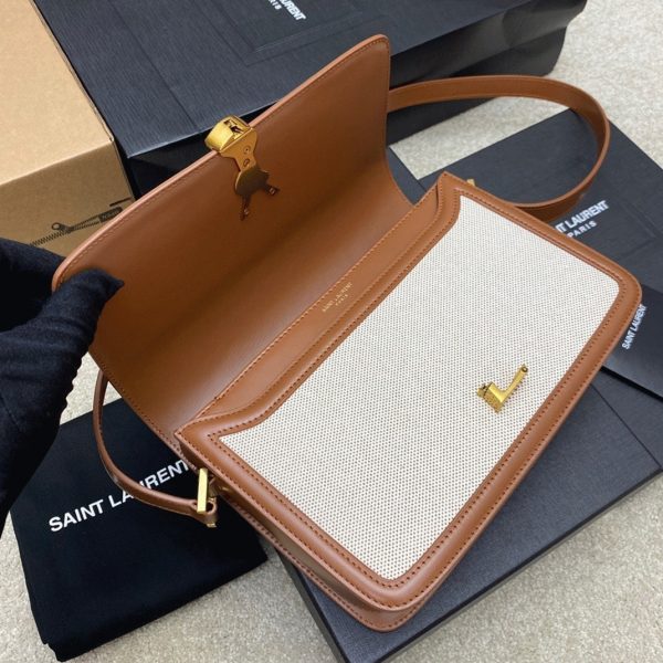 Sac Saint Laurent Solferino Medium en Toile – Image 12