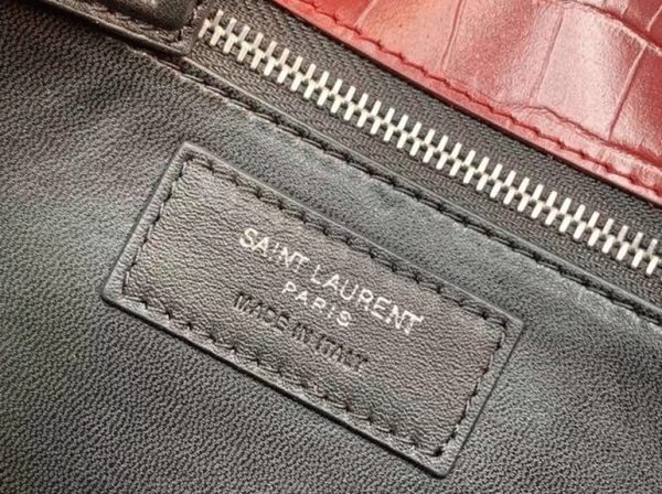 Réplique Sac Saint Laurent Cassandra Medium en Bordeaux Crocodile – Image 8
