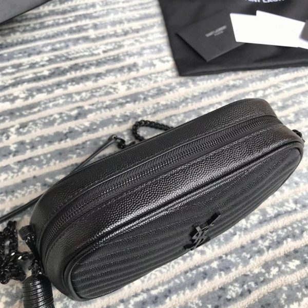 Réplique Sac Saint Laurent Lou Mini en Noir – Image 3