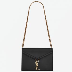 Contrefaçon Sac Saint Laurent Cassandra Medium à Chaîne en Noir