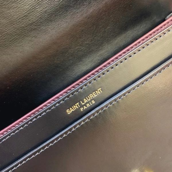 Contrefaçon Sac Saint Laurent Cassandra Medium à Chaîne en Noir – Image 8