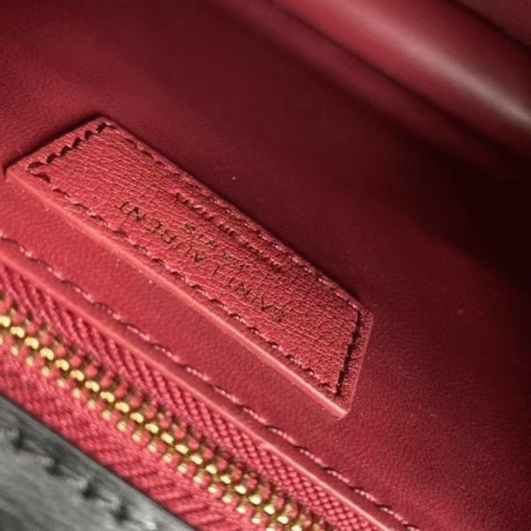 Contrefaçon Sac Saint Laurent Cassandra Medium à Chaîne en Noir – Image 7
