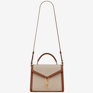 Réplique Sac Saint Laurent Cassandra Medium en Toile Beige