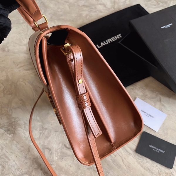 Réplique Sac Saint Laurent Cassandra Medium en Toile Beige – Image 4