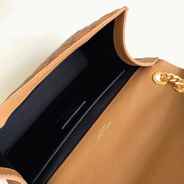 Réplique Sac Saint Laurent Envelope Medium en Marron – Image 9