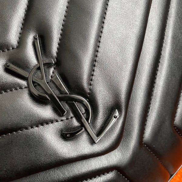 Réplique Sac Saint Laurent LouLou Medium à Chaîne en Noir – Image 3