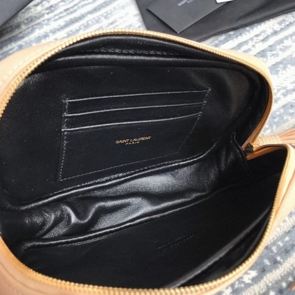 Fausse Sacoche Saint Laurent Lou Mini en Beige – Image 8
