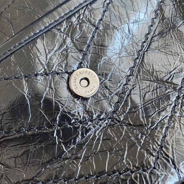 Réplique Sac Saint Laurent Niki Baby à Chaîne en Noir – Image 9