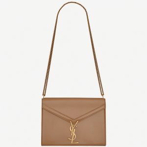 Réplique Sac Saint Laurent Cassandra Medium à Chaîne en Beige