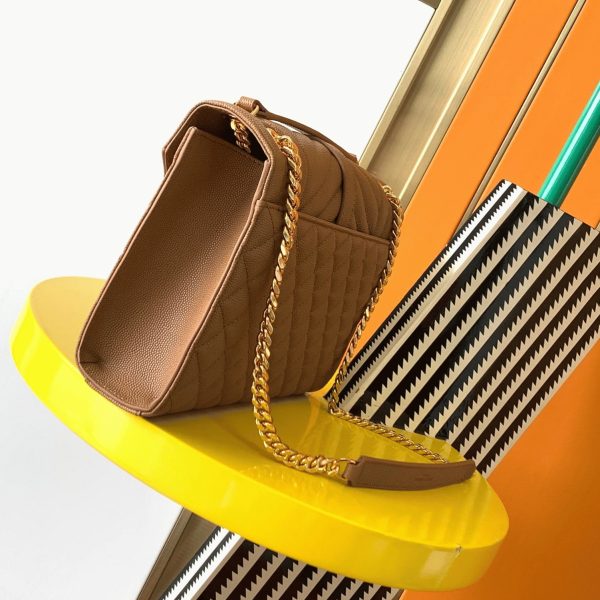 Réplique Sac Saint Laurent Envelope Medium en Marron – Image 2