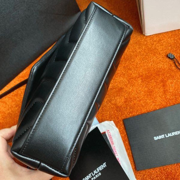 Fausse Sacoche Saint Laurent LouLou Toy avec Bandoulière en Noir Intégral – Image 11