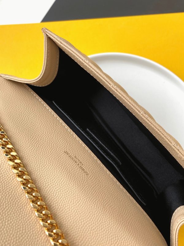 Réplique Sac Saint Laurent Envelope Small en Beige – Image 9