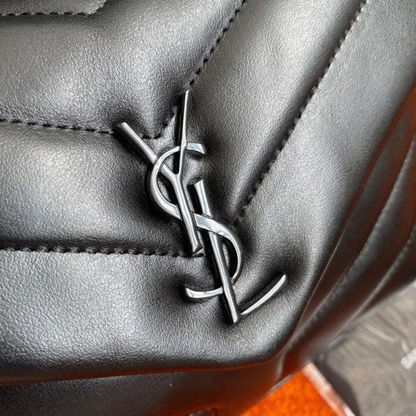 Fausse Sacoche Saint Laurent LouLou Toy avec Bandoulière en Noir Intégral – Image 10