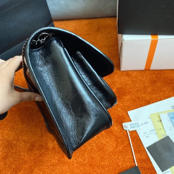 Réplique Sac Saint Laurent Niki Baby à Chaîne en Noir – Image 5