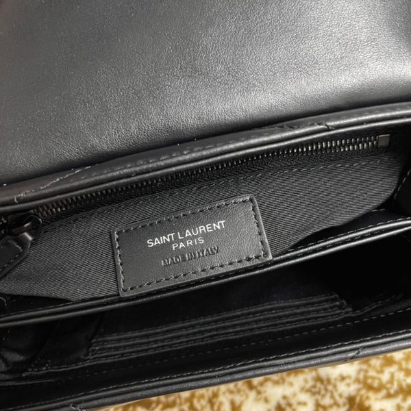 Fausse Sacoche Saint Laurent LouLou Toy avec Bandoulière en Noir Intégral – Image 8