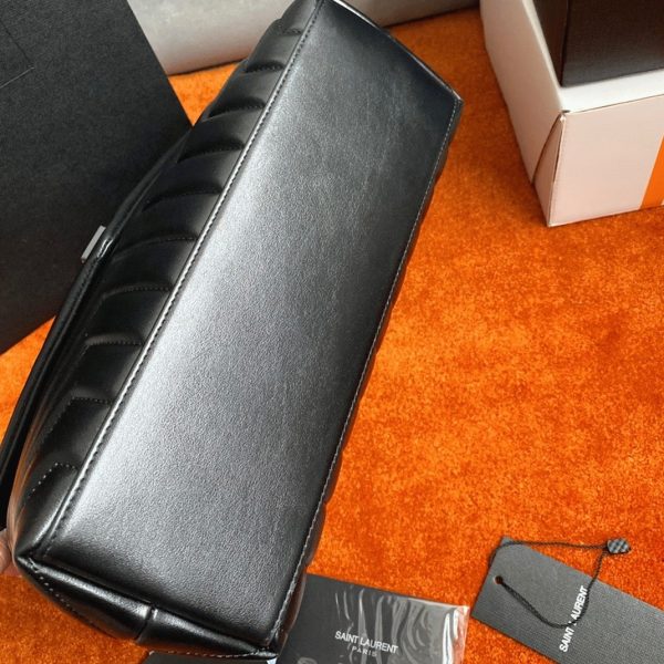 Réplique Sac Saint Laurent LouLou Medium à Chaîne en Noir – Image 2