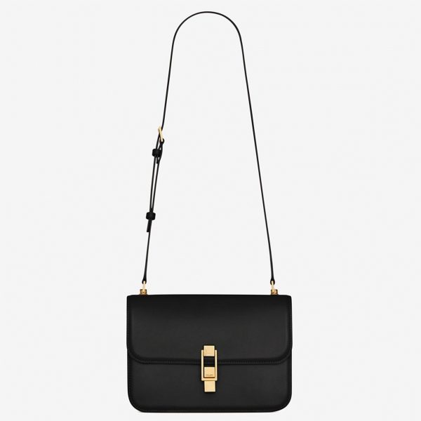 Fausse Sacoche Saint Laurent Le Carré à Bandoulière en Noir