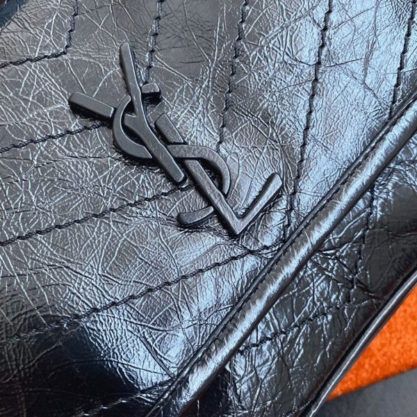 Réplique Sac Saint Laurent Niki Baby à Chaîne en Noir – Image 11