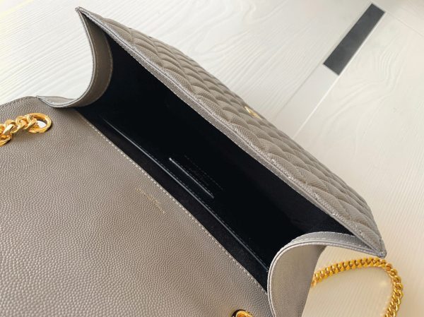 Réplique Sac Saint Laurent Envelope Medium en Gris – Image 9
