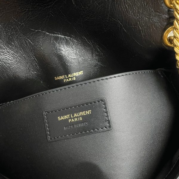 Contrefaçon Sac Saint Laurent Niki Baby à Chaîne en Noir – Image 6